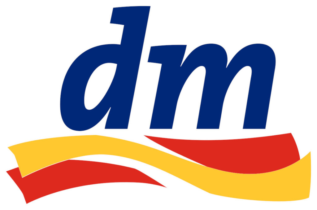 Das Logo von dm.