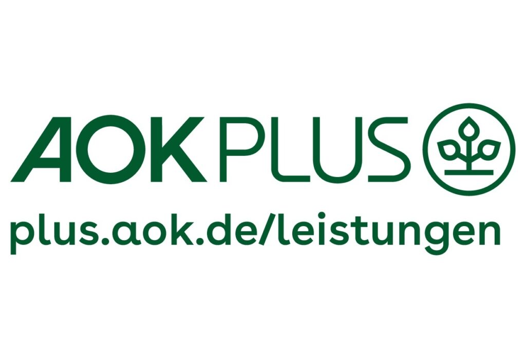 Das Logo der AOK Plus
